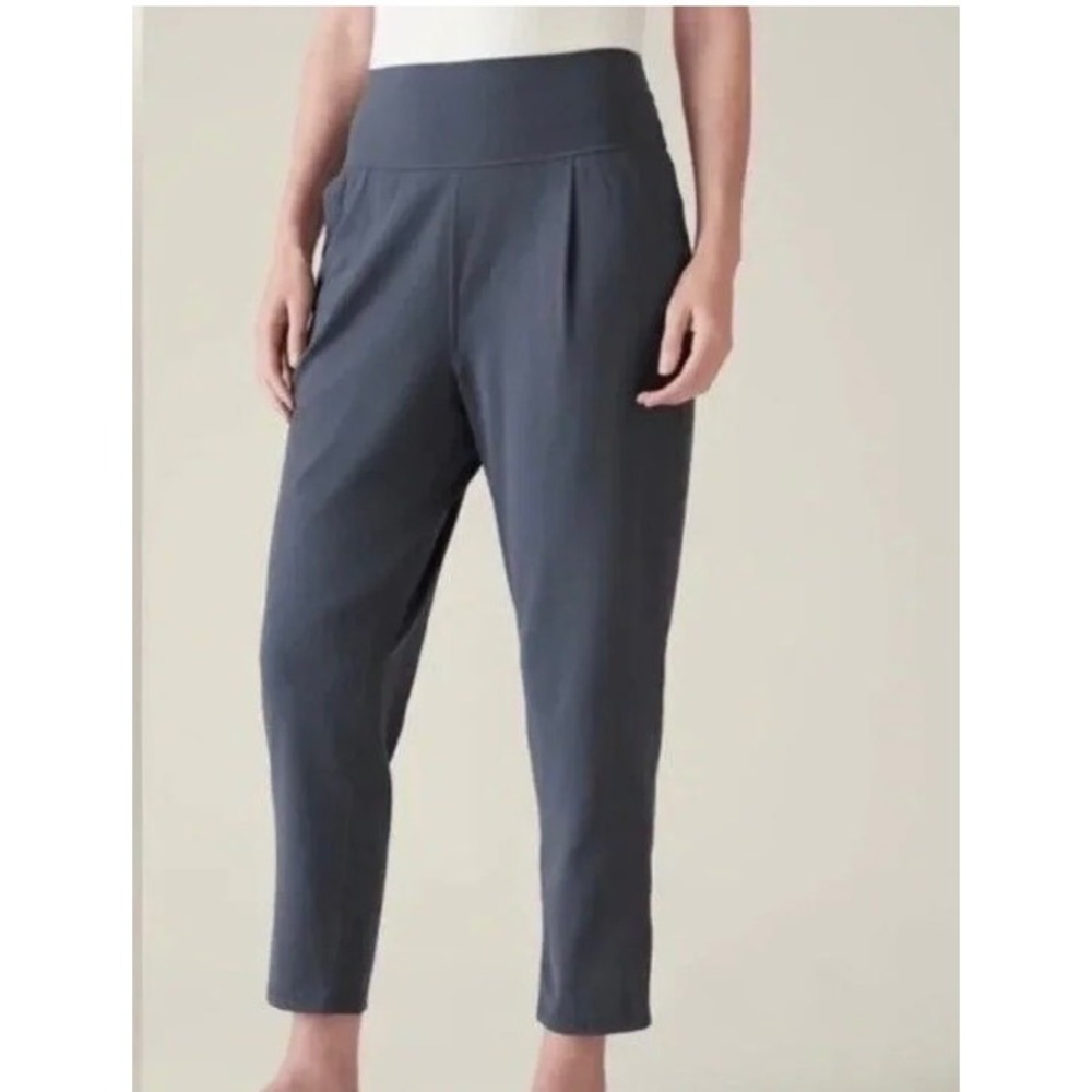 NWT Athleta Elation Pant Granite Blue/Gray Plus Size 3X High Rise Ankle Yoga